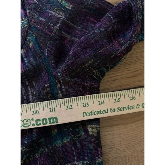 CJ Banks Christopher Banks Purple Zip Blazer Jacket 1X Tapestry Reversible NWT - Picture 5 of 14